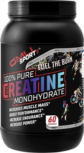 [BRSW2FIRBYIQIEQU] GMU SPORT - 100% καθαρή σκόνη Monohydrate Creatine για άνδρες και γυναίκες - καθαρή σκόνη Creatine για την ανάπτυξη μυών, ενισχυμένη απόδοση και αυξημένη δύναμη- συμπλήρωμα Creatine - Χωρίς γεύση