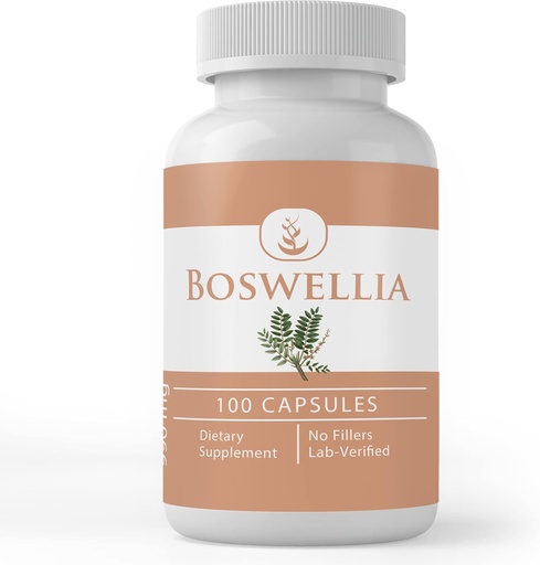 [BRSWYZY3CEARYAAV] Pure Original Ingredients Boswellia (100 Capsules) always Pure, No Additives or Fillers, Lab Verified