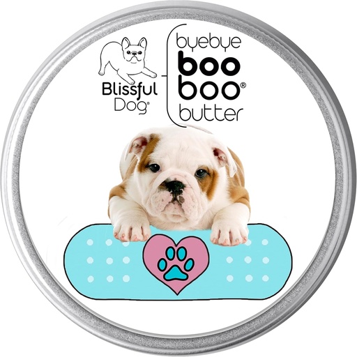 [BRSWGYI5C4CR4YL3] The Blissful Dog 2 oz TIN Bulldog Booboo Butter