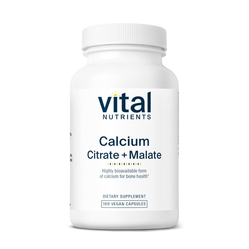 [BRSWIYQQO55BOH32] Vital Nutrients - Calcium (Citrate/Malate) - Most Bioavailable Form of Calcium - 100 Vegetarian Capsules per Bottle - 150 mg