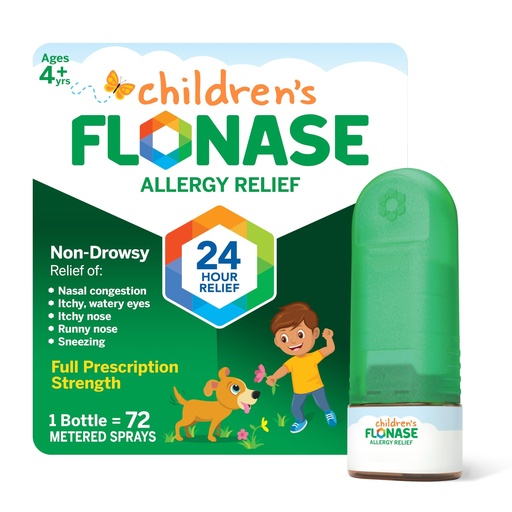 [BRSWY2Q6CUHWGC3V] Flonase Children’s Allergy Relief Nasal Spray, 24-Hour Non-Drowsy Multi-Symptom Relief – 72 Sprays