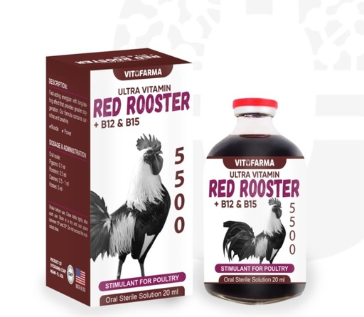 [BRSRAHDRDJ5QKCDK] B12 5500 20ml Restorative Muscle Mass Optimal Weight Training Support Booster for Rooster - Suplemento para Gallos b12 20 ml (20 ml)