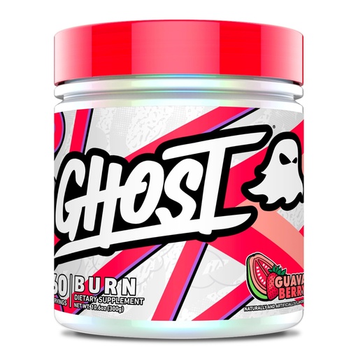 [BRSROCD2OQDQEYIU] GHOST Burn Weight Management Powder, Guava Berry (60 Servings) - Metabolism & Energy Support Supplement for Men & Women - Natural Caffeine, L-Carnitine & L-Tyrosine - Gluten, Soy & Sugar-Free, Vegan