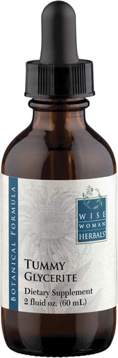 [BRSWIZY5PMJRQFLK] Wise Woman Herbals - Tummy Glycerite - 2 oz - All-Natural Stomach Aid - Helps with Stomach Discomfort, Queasiness, Gas and Bloating - Promotes Healthy Digestive Function and Abdominal Support