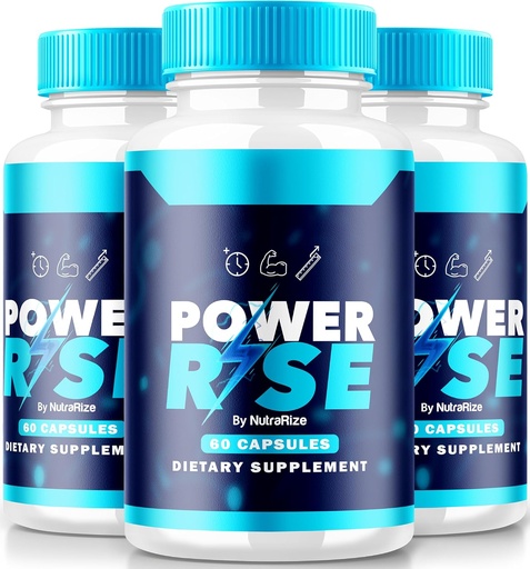 [BRSRAGDRCQHGMELG] (3 Pack) Power Rise for Men, Official PowerRise for Men Pills, All Natural Male Support for Peak Performance and Overall Health, Premium Power Riser En Capsulas Pastillas Review (180 Capsules)