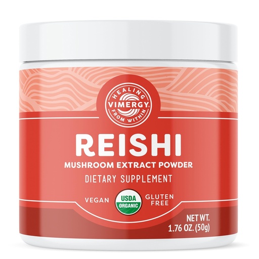 [BRSWIEIDOMOA4EL2] Vimergy Reishi Powder – Superfood Cellular Support* – Benefits Immune Health* – USDA Certified Organic, Vegan, Paleo-Friendly, Gluten-Free – 33 Servings