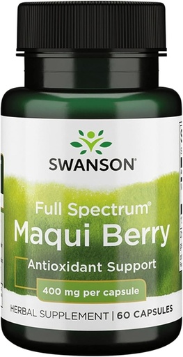 [BRSWIYI2DMDR4F34] Swanson Full Spectrum Maqui Berry 400 Milligrammes 60 Capsules