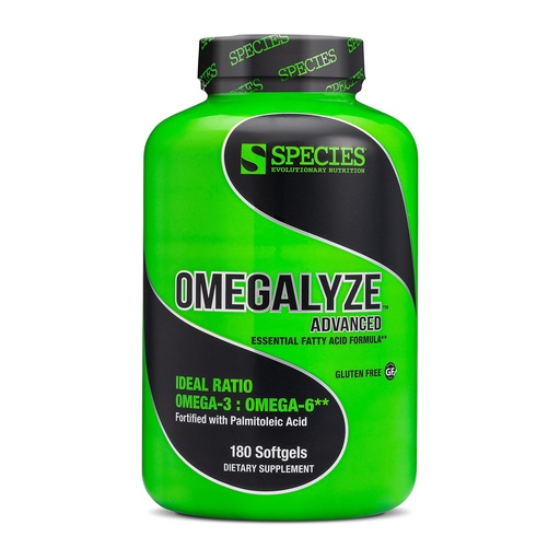 [BRSWIHICA55BMHLK] Species Nutrition Omegalyze Support Supplements, Essential Fatty Acid Formula, Supplement to Help Maximize Recovery, Omega 3,6 and 7 Formula,180 Capsules