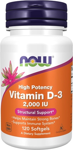 [BRSWIZYNBICBYGT6] Now Foods, Vitamin D3 2000Iu (Softgels)