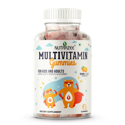 [BRSWGED5AUIBGADP] Nutrazee Multivitamin Gummies for Kids, Men & Women, 45 Gummy Bear