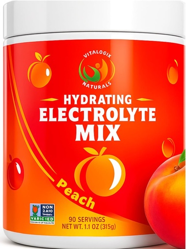 [BRSWGCAYA57QKAI6] Natural Electrolyte Powder Mix – No Sugar, Low Sodium, Vegan Hydration Supplement for Sports, Travel & Daily Use