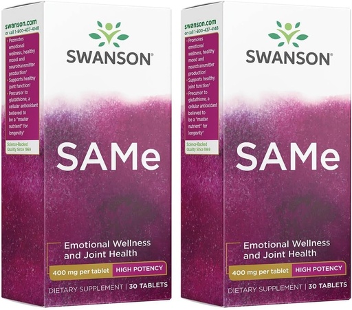 [BRSWGFD3BUPQM3Q2] Swanson 동일 - 높은 효능 400 mg 30 탭 (2 팩)