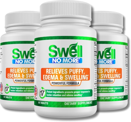 [BRSWKYTYPN6ACD3U] for Swollen feet and Ankles, Reduce Swelling Legs, Edema Relief for Legs, Edema, Ankle Swelling Relief, Water Pills for Swollen Legs, Reduces Puffy Eyes, Swelling Reducer. (3 Pack/3 Month Supply)