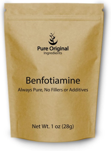 [BRSW2AYFBZ4B4AIV] PURE ORIGINAL INGREDIENTS Benfotiamine (1 oz) Always Pure, No Fillers or Additives