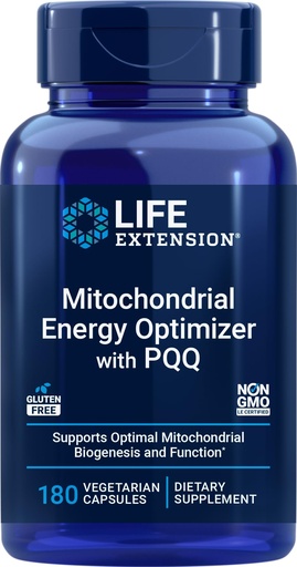 [BRSRAAIEOYPA2D3X] Life Extension Mitochondrial Energy Optimizer with PQQ, 180 Vegetarian Capsules