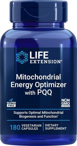 [BRSRAAIEOYPA2D3X] Optimizador de enerxía mitocondrial con PQQ, 180 cápsulas vexetarianas