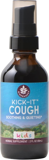 [BRSWKHD7BYAG2YA5] WishGarden Herbs Kick-It Cough for Kids - Natural Herbal Cough Suppressant for Kids & Childrens Expectorant Helps Calm Stubborn Coughs and Soothe Sore Throats, Safe & Effective for Children 0-12, 2oz