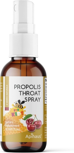[BRSWGFI6BUCRMG3J] Propolis & Herb Throat Spray für Kinder mit Kirsche Flavor, 1 flüssige Unze