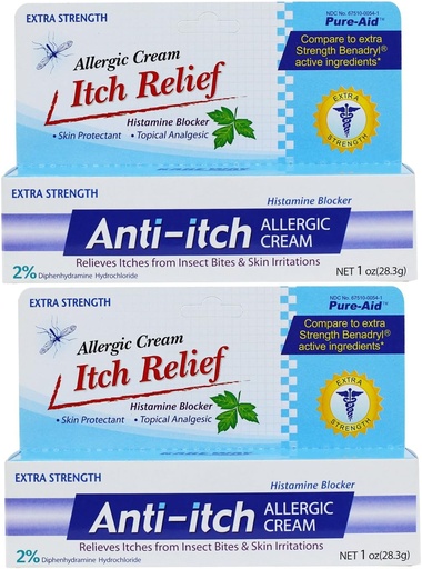 [BRSWKHD6AUORA3DD] Anti-Itch Allergic Cream - 1oz (2 Pack)
