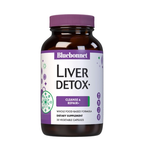 [BRSWGZDRAQNWEFI3] Bluebonnet Nutrition Liver Detox, Liver Health*, Antioxidant Protection*, Soy-Free, Gluten-Free, Kosher Certified, Non-GMO, Dairy-Free, 30 Vegetable Capsules, 30 Servings