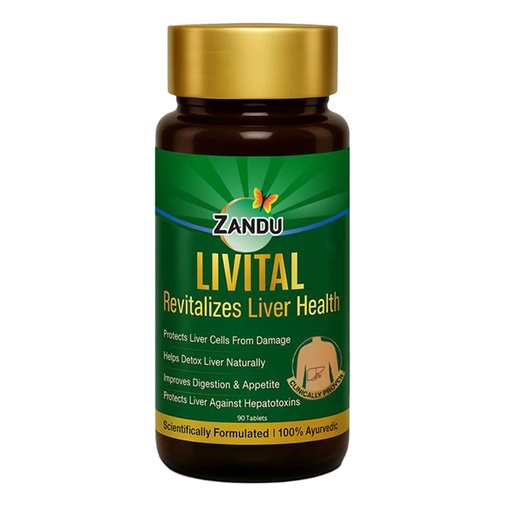 [BRSROAQ2CV7BM3IY] Zandu Livital Tablets, 100% Ayurvedic Ingredients, Protects Liver Against Various Hepatotoxins| Beneficial in Fatty Liver| Improves Digestion and Appetite & Aids in Liver Detox