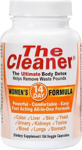 [BRSWGHD3DEPAMCQ3] Century Systems The Cleaner Detox, potente formula di pulizia interna completa di 14 giorni per le donne, supporto salute digestiva, 104 capsule vegetariane