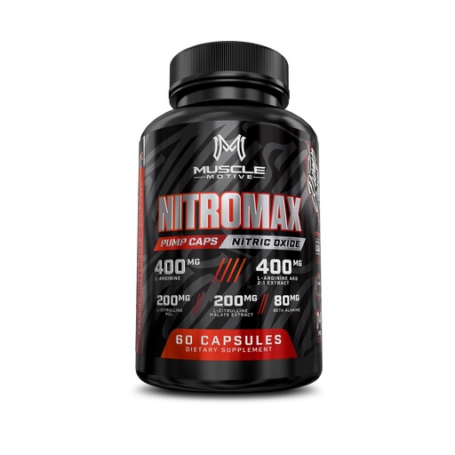 [BRSRMCT5DMDQOEIZ] Nitric Oxide Booster with L-Arginine, L-Citrulline - Pre-Workout Supplement for Muscle Growth, Stamina, Energy, Pumps, Vascularity - Non-GMO - 60 Capsules
