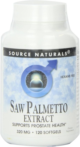 [BRSWIYQOAUBR4A3K] Source Naturals Saw Palmetto Extract 320mg, 120 Softgels