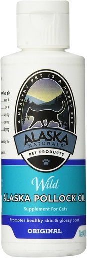 [BRSWIFYZAR4QY3A7] Alaska Naturals Pet Products Pollock Oil for Dogs, 4-Ounce bottle