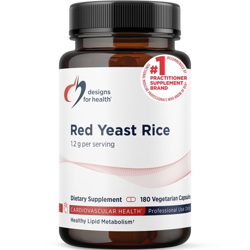 [BRSWIYIKAV4WGFLA] Designs for Health RYR Synergy - Red Yeast Rice Supplement - 1200mg Red Yeast Rice + CoQ10 to Support Cardiovascular Health + Maintenance of Lipid Levels in Normal Range (120 Capsules)