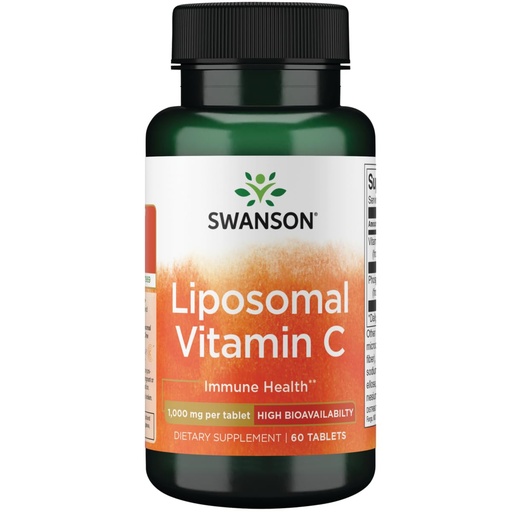[BRSW2CQLBVYREEY2] Swanson Liposomal Vitamin C - High Bioavailability 1,000 mg 60 Tabs