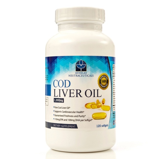 [BRSWIHQZCF5Q4GDY] Cod Liver Oil Capsules - Premium Certified Pure and Fresh - Triple Strength - Heart Healthy - 120 Softgels - Natural Supplement - 240mg of Omega 3 Fatty Acids - No Fishy Taste!