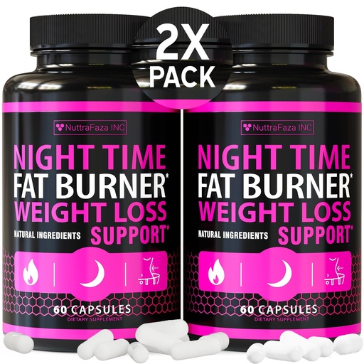 [BRSW2HT3BMGWYGTO] (2 Pack) Night Time Weight Loss Pills for Women - Advanced Weight Loss Supplement - Fat Burners for Women - Diet Pills that Work Fast - Belly Fat Burner - Appetite Suppressant - Made in USA
