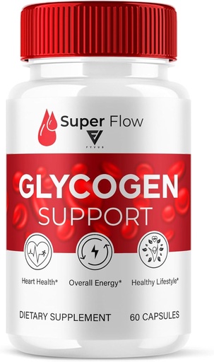 [BRSRAAQHAAARUC36] Super Flow SuperFlow Glycogen Support kapszula, Super Flow Advanced Glycogen Health and Blood Wellness Support kiegészítés, SuperFlow Maximum Strength Glyco Formula kiegészítés (60 kapszula)