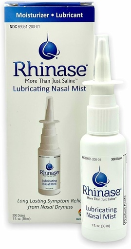 [BRSWKZYNAYIB2ELE] Rhinase Alerģija Relief pārslveida deguna aerosols – bez steroīdu, Dual wetting aģents & sāls formula, 300 Sprays sausai deguna, alerģija, deguna asiņošana no deguna sausuma