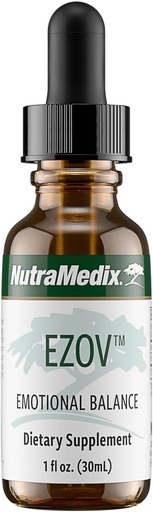 [BRSWIZQOCYNWMDI7] NutraMedix Ezov Hyssop Plant Drops - Suplemento líquido para la gestión del estrés, relajación, antioxidante Apoyo " Gut Health - Liquid Herb Extract for Mood " Emotional Support (1oz / 30ml)