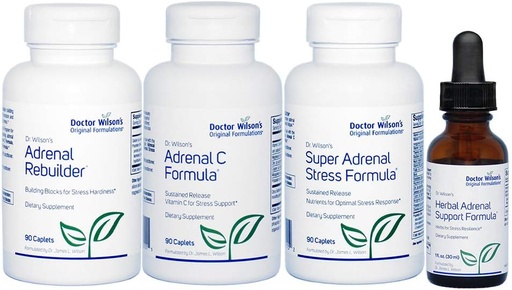 [BRSWKYI5B5YRWFD2] Dr. Wilson's Adrenal Fatigue Protocol Comprehensive kit for Adrenal Support HASF Small