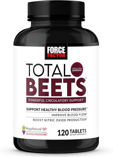 [BRSW2ZD3CIFQYHLX] Yüksək Faktoru Total Beets Blood Pressure Support with Grape Seed Özü və Heart Health, Circulation, & Kan Flow, 120 Count