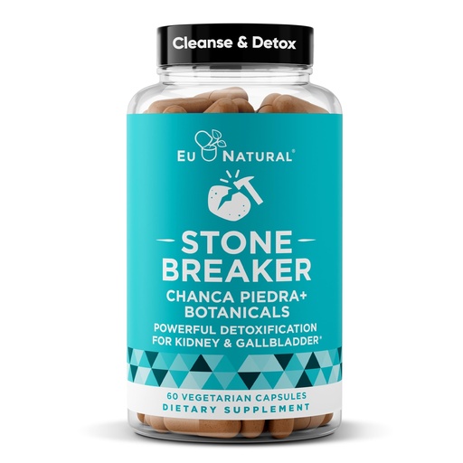 [BRSWKFAMCEABYADI] Chanca Piedra Stone Breaker - The Original Stone Breaking Formula with Celery Seed & Parsley - Supports Kidney, Gallbladder & Urinary Tract Cleansing to Help Flush Impurities - 60 Vegetarian Capsules