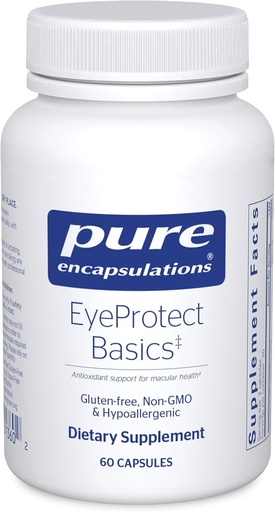 [BRSWIZD2DN4RYFI5] Pure Encapsulations EyeProtect Basics Key Антиоксидантна підтримка для здоров'я очей 60 капсули