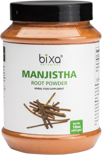 [BRSWKGQZCYNRSALM] bixa BOTANITIC Manjistha Powder Note 124; Rubia cordifolia