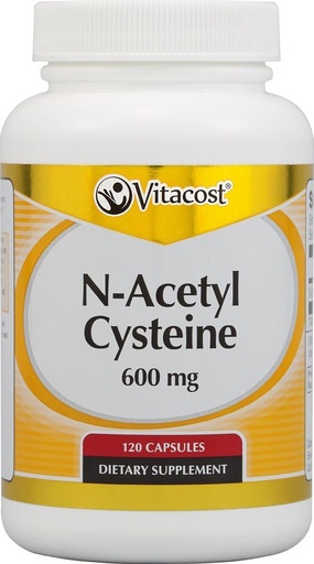 [BRSWIZT7BIHAGADG] Vitacost N-Acetyl Cysteine (NAC) -- 600 mg - 120 Capsules