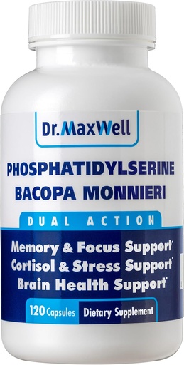 [BRSWYZT2OQPBMFYU] Phosphatidylsierine & Bacopa Mnnieri, millor que tota sola. Phosphatidylserine suplementari 300mmg, No Fillers, Soy Free, 2in1, 120 Capsules. Implementació de memòria