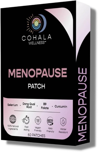 [BRSROHA2CEDQACLF] Menopause Relief Patch (60 Day Supply) - Dong Quai Root, Selenium, Curcumin, Folate - 60 Patches