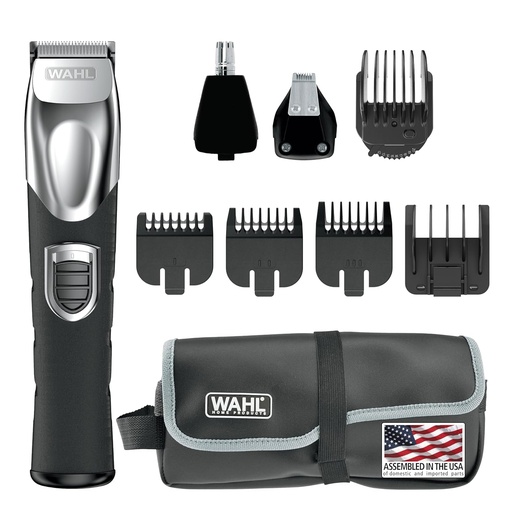 [BRSWIYYOCJ5BGHDU] Wahl USA Rechargeable Lithium Ion All in One Beard Trimmer for Men with Detail and Ear & Nose Hair Trimmer Attachment – Model 9854-600B