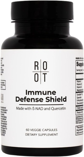 [BRSRMA33DIPBUGQZ] Root Wellness Immune Support Supplement with Vitamin D C K2, Quercetin and Trace Minerals from Great Salt Lake, Digestive Enzymes NAD Supplement for Adults, 60 Capsules