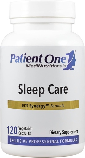 [BRSROZYHOQBWEH3L] Patient One Sleep Care | Supplement to Support Transition into Sleep and Restful Sleep* | with Chamomile, Valerian, Melatonin and More | 120 Capsules