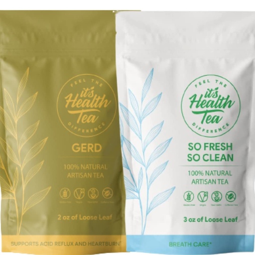 [BRSRMCA3O4FRMEY3] Digestive + Breath Care Bundle: Tea for GERD/Acid Reflux/Heartburn Aid with Breath Care From The Inside Out