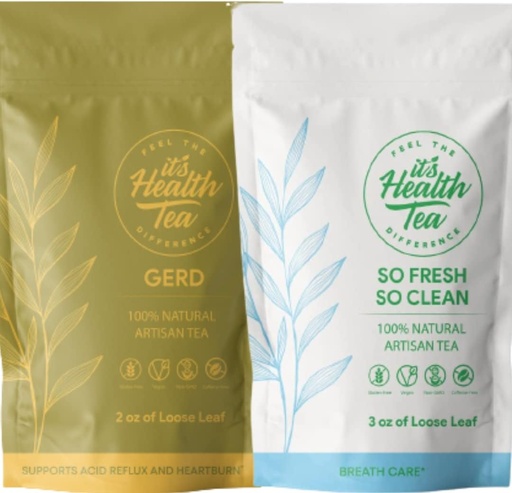 [BRSRMCA3O4FRMEY3] Digestive + Breath Care Bundle: Tea for GERD/Acid Reflux/Heartburn Aid with Breath Care From The Inside Out
