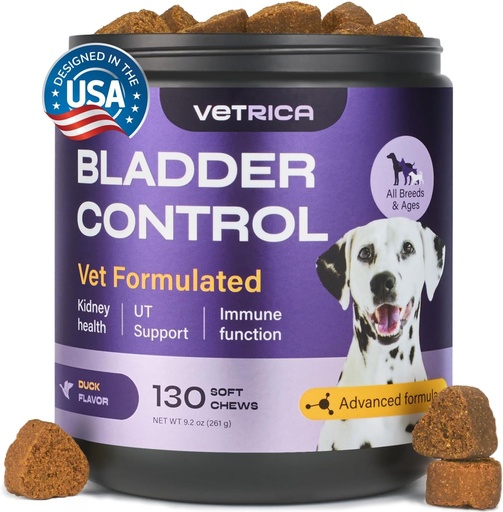 [BRSROCD5OECGGAAU] Dog UTI Support - Bladder Control Cranberry Chews - Dog Cranberry Supplement for Urinary Tract, Bladder & Kidney Health - Cranberry D-Mannose Soft Treats for Dog Incontinence - Healthy Bladder